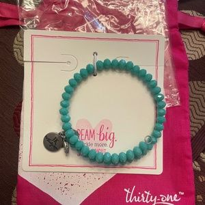 Thirty-one Beaded Charm Bracelet
